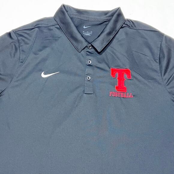 Nike Coaching Dri-Fit Polo Shirt XL Football Black 3-Button Short Sleeve - Picture 3 of 5